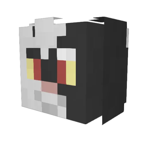 MoistW3tYoshi Minecraft avatar head, 3D render