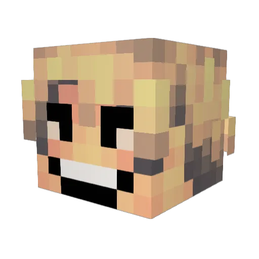 Moist_Lasagna_ Minecraft avatar head, 3D render