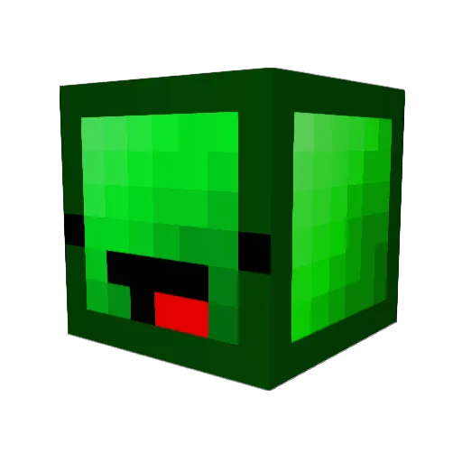 Moistfull Minecraft avatar head, 3D render