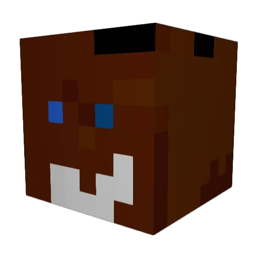 Moisture101 Minecraft avatar head, 3D render