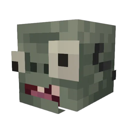 MoistyB Minecraft avatar head, 3D render