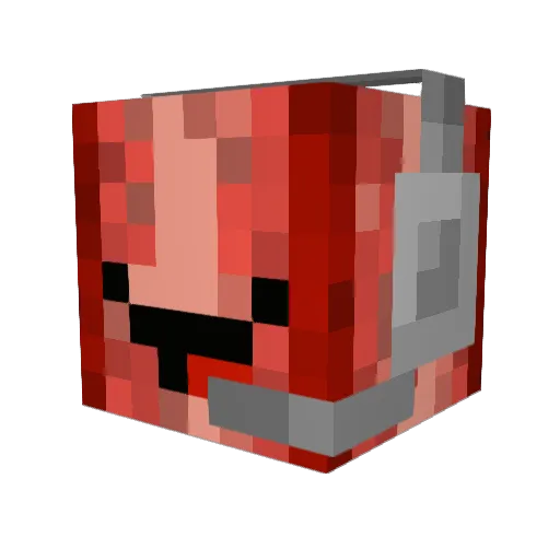 MoistyCookedMeat Minecraft avatar head, 3D render