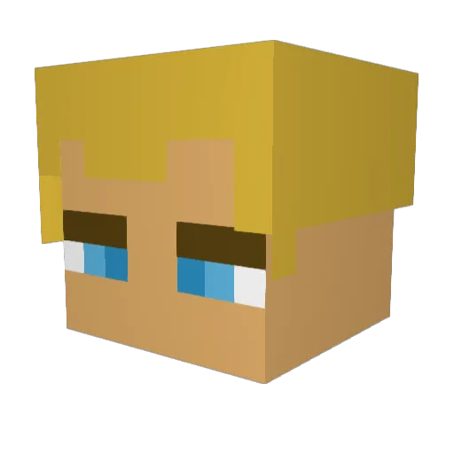 Moisty_Boy3 Minecraft avatar head, 3D render