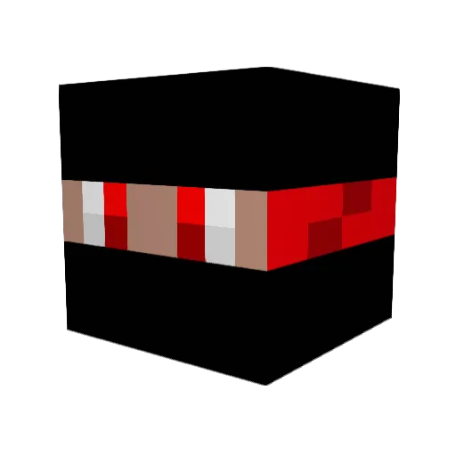 Moitinho Minecraft avatar head, 3D render