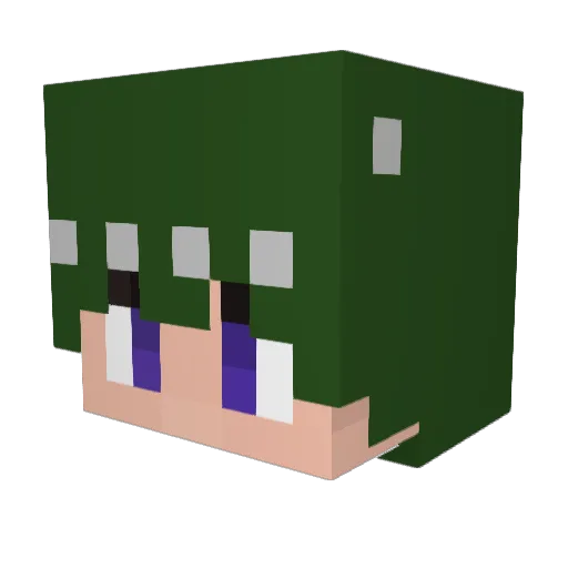 Moity01 Minecraft avatar head, 3D render