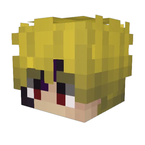 Moix2001 Minecraft avatar head, 3D render