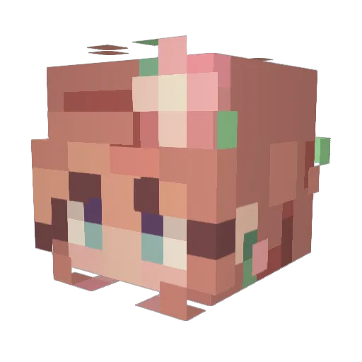 MojaJoja Minecraft avatar head, 3D render