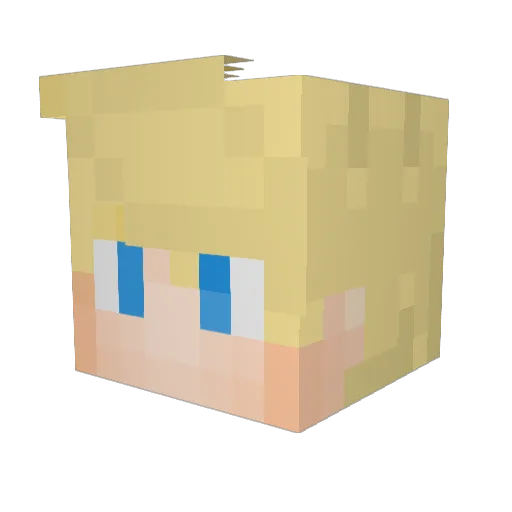 MojakYT Minecraft avatar head, 3D render