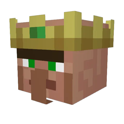 MojangGod Minecraft avatar head, 3D render