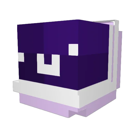 MojangStudioed Minecraft avatar head, 3D render