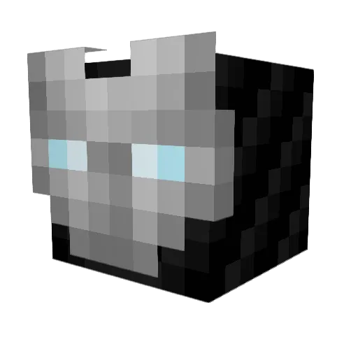 Mojang_GM Minecraft avatar head, 3D render