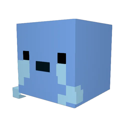 Mojang_Manager Minecraft avatar head, 3D render