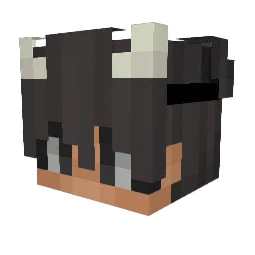 Mojek8_ Minecraft avatar head, 3D render