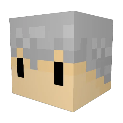 MojiMann Minecraft avatar head, 3D render