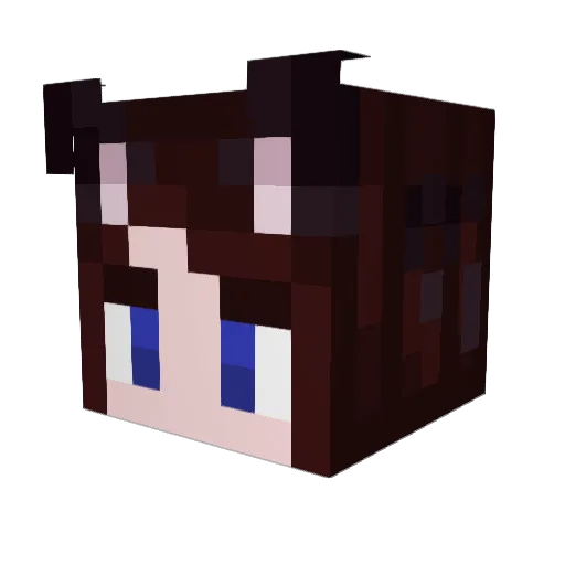 Mojinex Minecraft avatar head, 3D render