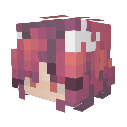 Mojito12 Minecraft avatar head, 3D render