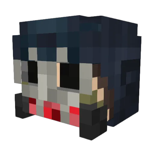 Mojjoh Minecraft avatar head, 3D render