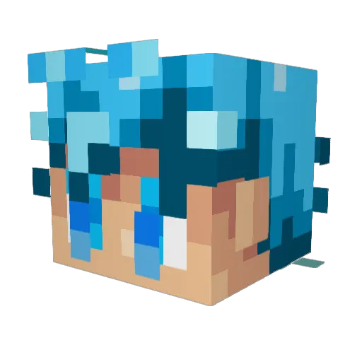 Mojo2301 Minecraft avatar head, 3D render