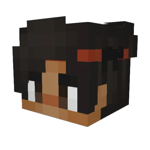 Mojo45678 Minecraft avatar head, 3D render