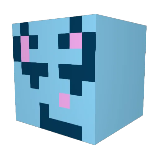 MojoAtlas Minecraft avatar head, 3D render