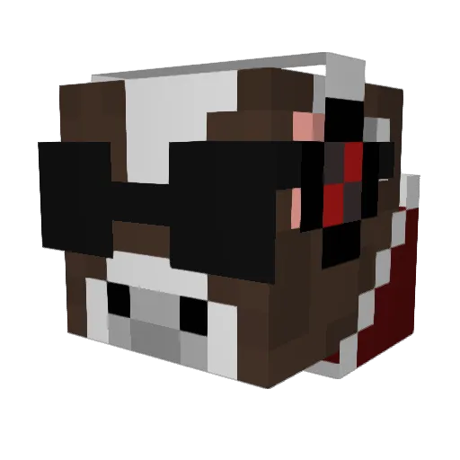MojoJohnson3 Minecraft avatar head, 3D render