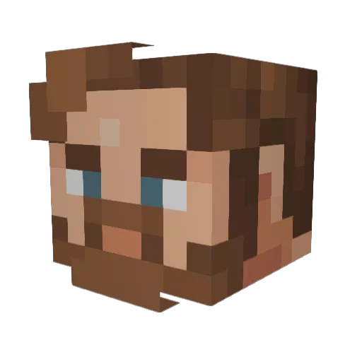 MojoJojo_05 Minecraft avatar head, 3D render