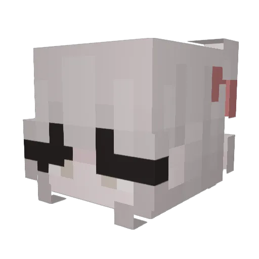 Mojo_Dojo_Man Minecraft avatar head, 3D render