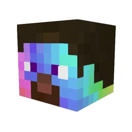 Mojoe7 Minecraft avatar head, 3D render
