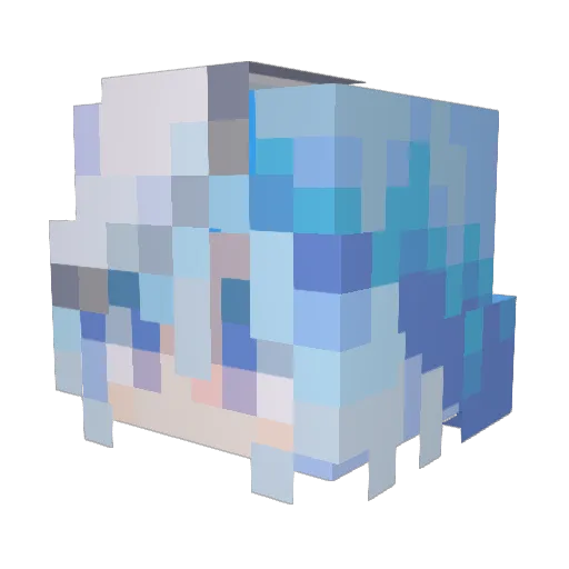 Mojospy7 Minecraft avatar head, 3D render