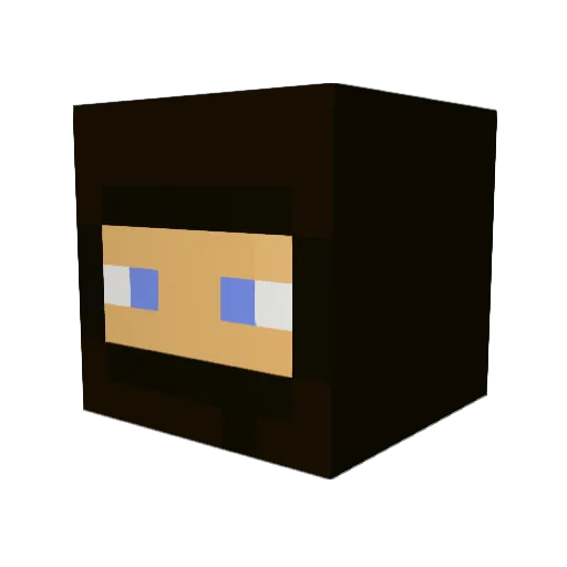 Mojusvibz Minecraft avatar head, 3D render