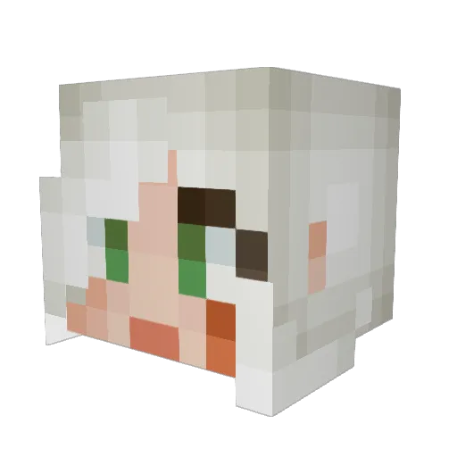 Mok_EveryBodyDie Minecraft avatar head, 3D render