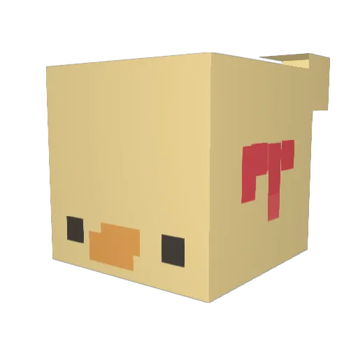 MokaMaud Minecraft avatar head, 3D render