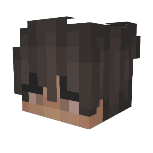 Mokaa2002 Minecraft avatar head, 3D render