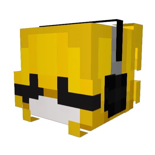 Mokawe Minecraft avatar head, 3D render
