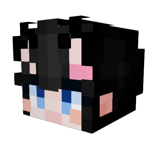 Mokayam Minecraft avatar head, 3D render