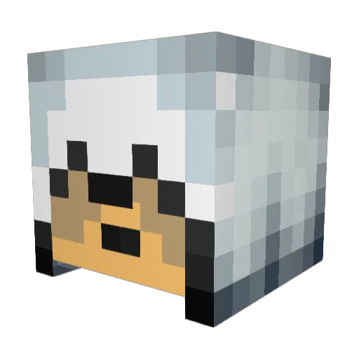 Moke410 Minecraft avatar head, 3D render