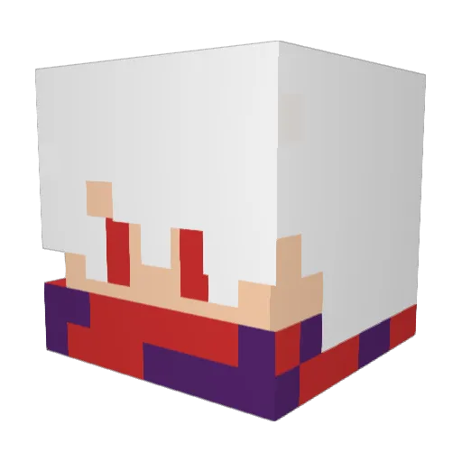 Mokey9 Minecraft avatar head, 3D render