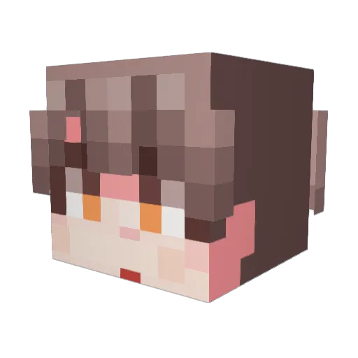 Mokha_som Minecraft avatar head, 3D render