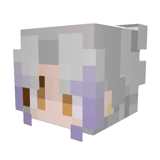 MokiSyrup Minecraft avatar head, 3D render