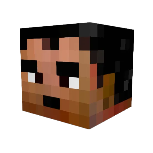 Mokkiman05 Minecraft avatar head, 3D render