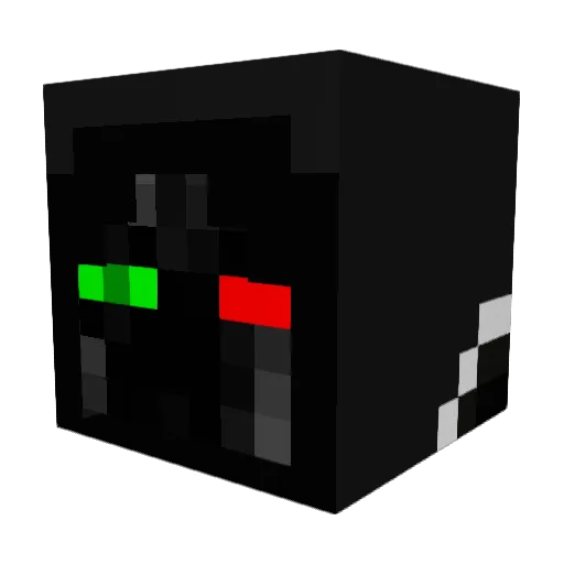 Mokomolo Minecraft avatar head, 3D render