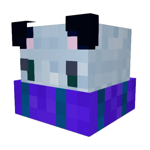 Mokoshotar Minecraft avatar head, 3D render