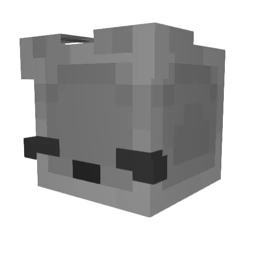 MoksReynn Minecraft avatar head, 3D render