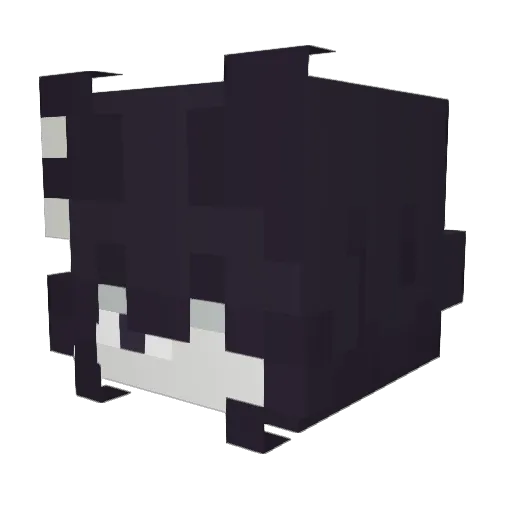 Moksink Minecraft avatar head, 3D render