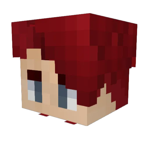 Moktumbus Minecraft avatar head, 3D render