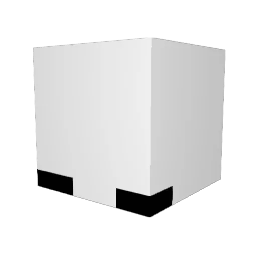 Mokuusei Minecraft avatar head, 3D render
