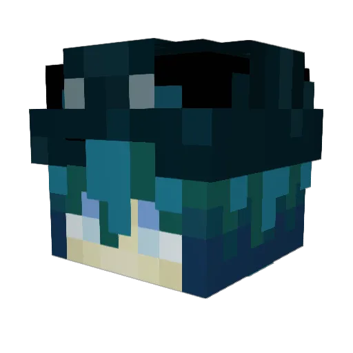 Mol11417 Minecraft avatar head, 3D render