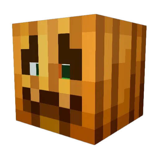 MolUno Minecraft avatar head, 3D render