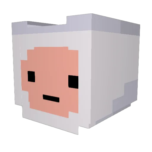 Mol_7 Minecraft avatar head, 3D render
