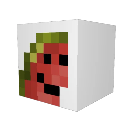 Mol_o Minecraft avatar head, 3D render